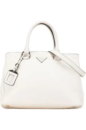 Prada Dames, Pre-owned, Wit, Maat: ONE Size Leer