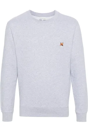 Maison Kitsuné Heren, Sweatshirts & Hoodies, Grijs, Maat: M Katoen
