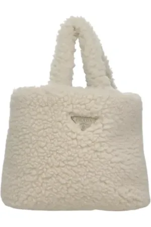 Prada Dames, Pre-owned, Wit, Maat: ONE Size Wol