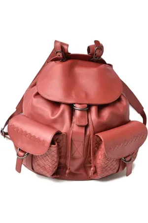 Bottega Veneta Heren, Pre-owned, Rood, Maat: ONE Size Leer
