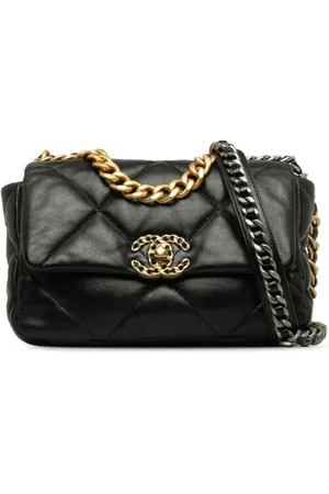 CHANEL Dames, Pre-owned, Zwart, Maat: ONE Size Leer