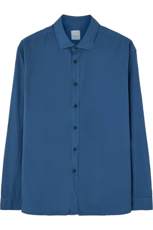 Xacus Heren, Overhemden, Blauw, Maat: 2XL Katoen