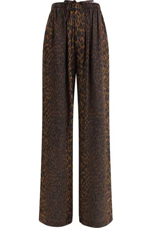 Balenciaga Dames, Broeken, Bruin, Maat: XS Zijde