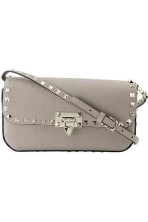 VALENTINO GARAVANI Dames, Tassen, Grijs, Maat: ONE Size Leer