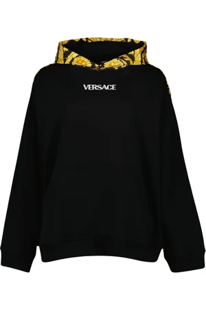 VERSACE Dames, Sweatshirts & Hoodies, Zwart, Maat: 2XS Katoen