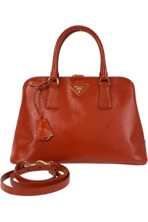 Prada Dames, Pre-owned, Oranje, Maat: ONE Size Leer