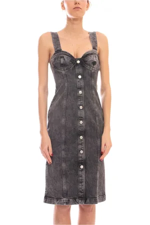 Moschino Dames, Jurken, Grijs, Maat: M Denim