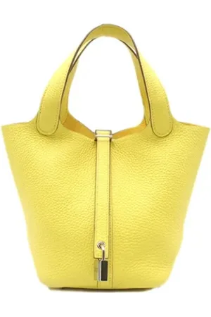 Hermès Dames, Pre-owned, Geel, Maat: ONE Size Leer