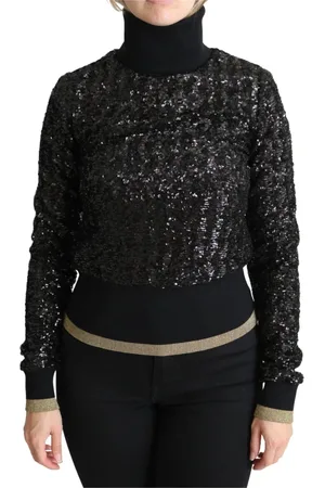 Dolce & Gabbana Dames, Truien, Zwart, Maat: 2XS Poliester