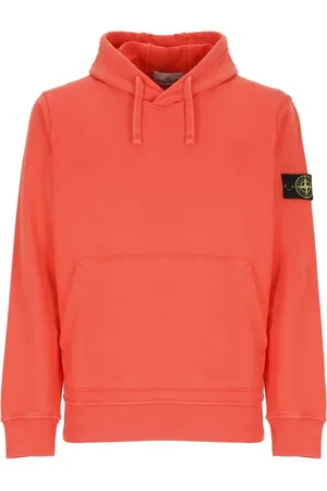 Stone Island Heren, Sweatshirts & Hoodies, Oranje, Maat: M Katoen