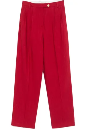 Tommy Hilfiger Dames, Broeken, Rood, Maat: S