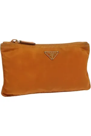 Prada Dames, Pre-owned, Oranje, Maat: ONE Size Nylon