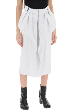 Maison Margiela Dames, Rokken, Wit, Maat: XS Denim