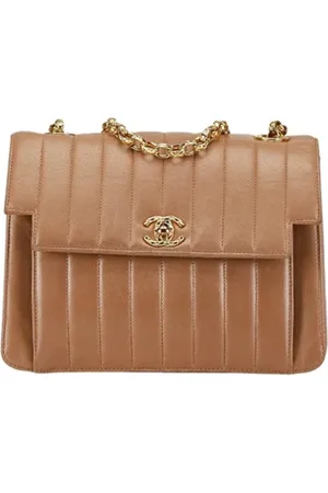 CHANEL Dames, Pre-owned, Bruin, Maat: ONE Size Leer
