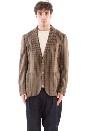 Biagio Santaniello Heren, Jassen, Bruin, Maat: 2XL Wol