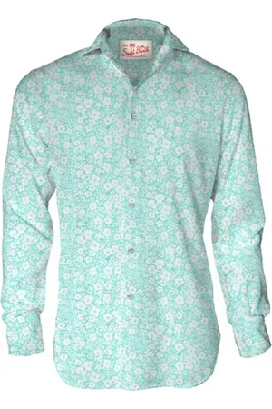 MC2 SAINT BARTH Heren, Overhemden, Blauw, Maat: L