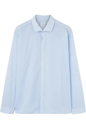 Xacus Heren, Overhemden, Blauw, Maat: M Katoen