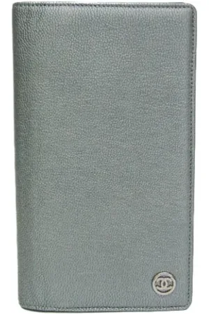 CHANEL Dames, Pre-owned, Grijs, Maat: ONE Size Leer