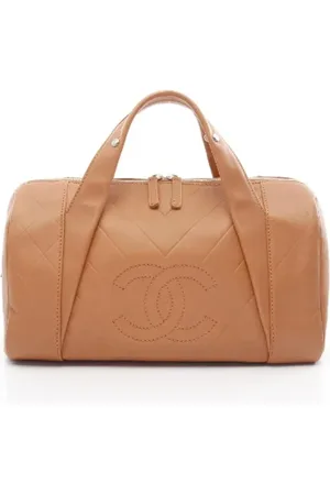 CHANEL Dames, Pre-owned, Bruin, Maat: ONE Size Leer