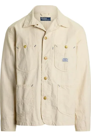Ralph Lauren Heren, Jassen, Wit, Maat: L Katoen
