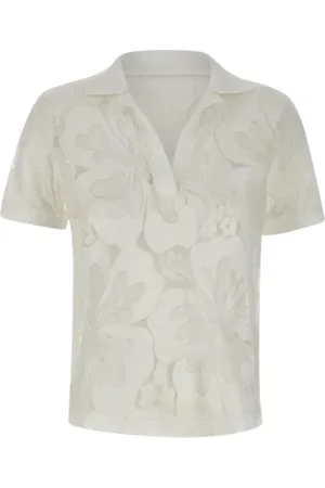 Max Mara Dames, Tops, Wit, Maat: XL Katoen