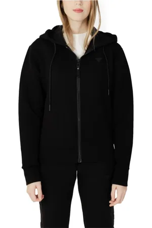 Guess Dames, Sweatshirts & Hoodies, Zwart, Maat: S Spandex