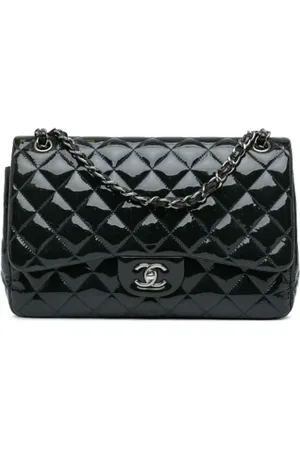 CHANEL Dames, Pre-owned, Blauw, Maat: ONE Size Leer