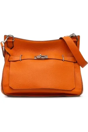 Hermès Dames, Pre-owned, Oranje, Maat: ONE Size Leer
