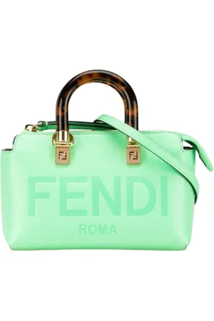 Fendi Dames, Pre-owned, Groen, Maat: ONE Size Leer