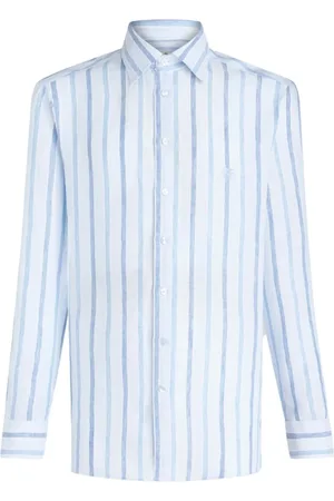 Etro Heren, Overhemden, Blauw, Maat: 2XL Katoen