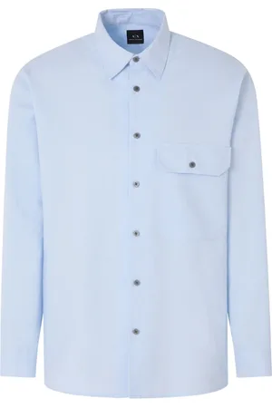 Armani Exchange Heren, Overhemden, Blauw, Maat: S
