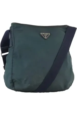 Prada Dames, Pre-owned, Blauw, Maat: ONE Size Nylon