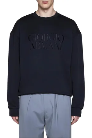 Giorgio Armani Heren, Sweatshirts & Hoodies, Blauw, Maat: L