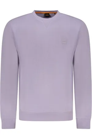 HUGO BOSS Heren, Sweatshirts & Hoodies, Paars, Maat: L Katoen