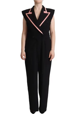 Dolce & Gabbana Dames, Jumpsuits & Playsuits, Zwart, Maat: L Wol
