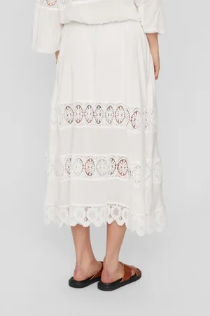Numph Dames, Rokken, Wit, Maat: XL