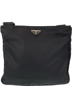 Prada Heren, Pre-owned, Zwart, Maat: ONE Size Nylon