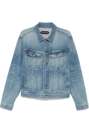 Tom Ford Heren, Jassen, Blauw, Maat: L Katoen