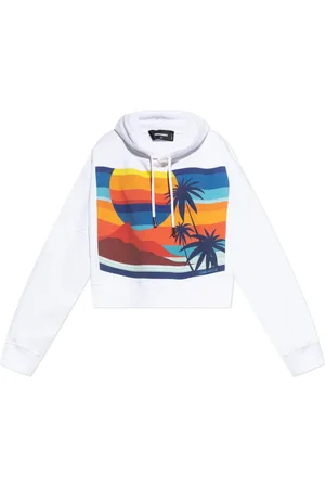 Dsquared2 Dames, Sweatshirts & Hoodies, Wit, Maat: S Katoen