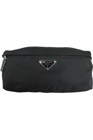 Prada Heren, Pre-owned, Zwart, Maat: ONE Size Leer