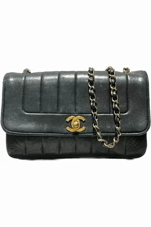 CHANEL Dames, Pre-owned, Zwart, Maat: ONE Size Leer