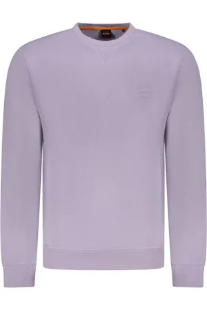 HUGO BOSS Heren, Sweatshirts & Hoodies, Paars, Maat: XS Katoen