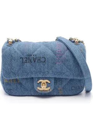 CHANEL Dames, Pre-owned, Blauw, Maat: ONE Size Denim