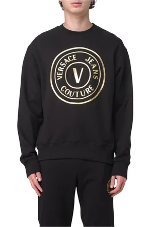 VERSACE Heren, Sweatshirts & Hoodies, Zwart, Maat: M Katoen