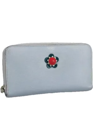 Fendi Dames, Pre-owned, Blauw, Maat: ONE Size Leer