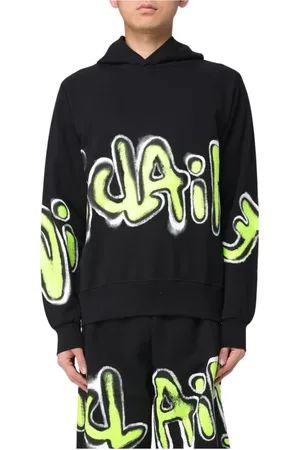 DISCLAIMER Heren, Sweatshirts & Hoodies, Zwart, Maat: XS Katoen