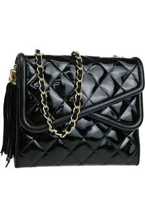 CHANEL Dames, Pre-owned, Zwart, Maat: ONE Size Leer