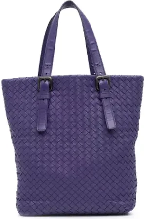 Bottega Veneta Dames, Pre-owned, Paars, Maat: ONE Size Leer