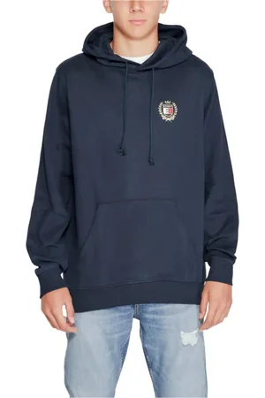 Tommy Hilfiger Heren, Sweatshirts & Hoodies, Blauw, Maat: S Katoen