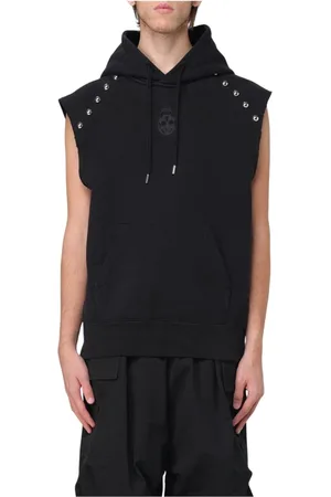 Alexander McQueen Heren, Sweatshirts & Hoodies, Zwart, Maat: M Katoen